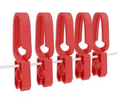 20 pinzas para tender no desmontables multicolor