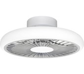 Ventilador de techo con luz sin aspas silencioso dc mantra turbo blanco 51 cm
