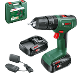 Taladro percutor batería bosch easyimpact 18v + 2 baterías 2,0ah + maletín