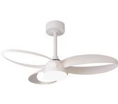 Ventilador de techo con luz silencioso dc mantra infinity blanco 92.6 cm