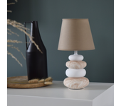 Lámpara de mesa inspire navala e14 beige