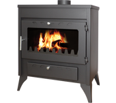 Estufa de leña eco capri-1 de 13,2 kw