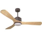 Ventilador de techo con luz motor dc zafiro d132 06 14 14 purline marrón 132 cm