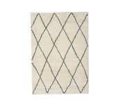 Alfombra poliéster blizz bereber beige, gris 160x230cm