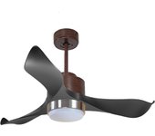 Ventilador de techo con luz motor dc alaska d106 01 16 17 purline marrón 106 cm