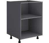 Mueble bajo de cocina gris delinia id h76.8 x l60 x p58 cm