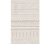 Alfombra pie de cama exterior/interior pvc tejido plano base antideslizante akasha multicolor 48x75cm