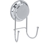 Percha de baño new practik plata cromado brillante