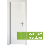 Pack puerta mallorca blanco apertura izquierda 72.5cm + tapeta