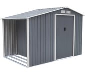 Caseta de metal ontario de 278x205x191 cm y 5,31 m² con leñero