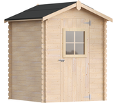 Caseta de madera tropea de 206 x 206 x 162 cm y 2.65 m² sin suelo