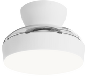 Ventilador de techo con luz retráctil silencioso dc sulion wizz blanco 55 cm