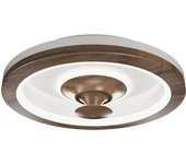 Ventilador de techo con luz sin aspas silencioso dc sulion simun marrón 48 cm
