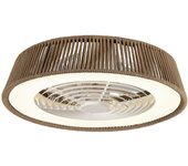 Ventilador de techo con luz sin aspas silencioso dc mantra polinesia blanco 63 cm