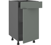 Mueble bajo de cocina delinia id viena verde mt 76,8x45 cm 1pta 1 caj