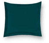 Funda para cuadrante de cama wash garment percal 200 hilos verde teal 60x60 cm