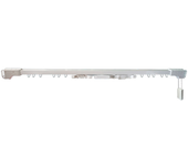 Riel ext aluminio cordón 211 x 395cm blanco
