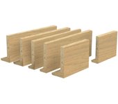 Kit de 5 tapetas en l extensible berna roble miel de 90x10x2200mm