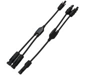 Conectores paralelo 2 paneles fv mc4 flexible