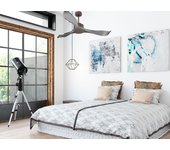 Ventilador de techo sin luz motor dc canadá klassfan plata 132 cm