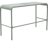 Mesa de jardín naterial café ii de acero verde de 120 x 75 x 45 cm