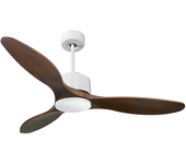 Ventilador de techo sin luz motor dc lima klassfan marrón 132 cm