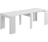 Mesa de comedor extensible color blanco (51/237x90) cm