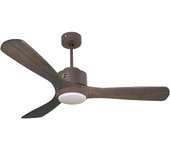 Ventilador de techo con luz motor dc zafiro d132 04 14 14 purline marrón 132 cm