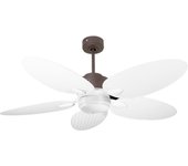 Ventilador de techo con luz motor dc ineo klassfan blanco 132 cm
