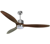 Ventilador de techo con luz motor dc lima klassfan plata 166 cm