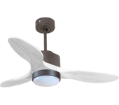 Ventilador de techo con luz motor dc lima d106 02 14 11 purline negro 106 cm