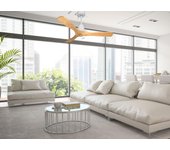 Ventilador de techo con luz motor dc zafiro d132 06 32 18 purline blanco 132 cm