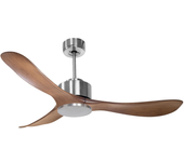Ventilador de techo sin luz motor dc cora klassfan marrón 132 cm