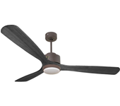 Ventilador de techo con luz motor dc zafiro klassfan marrón 166 cm