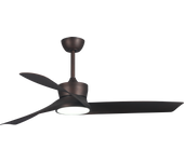 Ventilador de techo con luz silencioso dc sulion tom marrón 144 cm