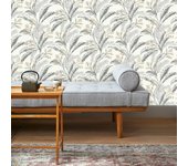Papel pintado vinilo botánico, plantas o floral nava beige inspire