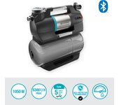 Bomba de superficie gardena de 1050w y caudal máximo 6300 l/h