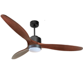 Ventilador de techo con luz motor dc lima klassfan negro 166 cm