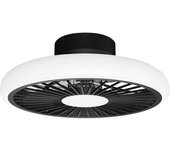 Ventilador de techo dc turbo negro 51,2 cm