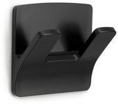 1 percha/colgador adhesivo de baño water resistant negro pintado