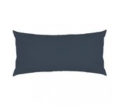 Funda de almohada wash garment algodón 200 hilos negro noche 45 x 110 cm