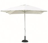Parasol de mástil central cuadrado de aluminio resol a1 beige 300 cm