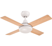 Ventilador de techo con luz silencioso dc inspire aveiro beige/blanco 91 cm