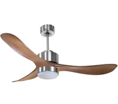 Ventilador de techo con luz motor dc cora klassfan plata 132 cm