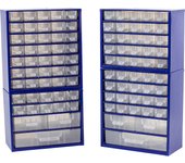 Organizador de tornillos de polipropileno con 13 cajones de 23.7x30.5x14.5 cm