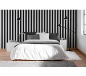 Papel pintado vinilo raya 2378 negro