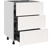Mueble bajo de cocina delinia id oxford bl 76,8x45 cm 3 caj