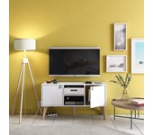 Mueble de tv kub color blanco de 36x125x31,7cm