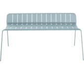 Banco de jardín naterial idaho de aluminio aqua 122x49x56 cm