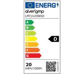 Regleta con fuente de luz led pantalla estanca pcb blanco frío 60 cm 2700 lm